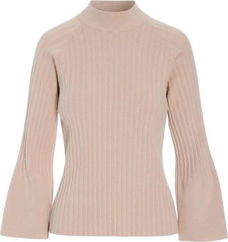 Bitte Kai Rand Gamine Gebreide Turtleneck Blouse - Dames - Coltruien - Beige - XS - Katoen - Truien & Vesten