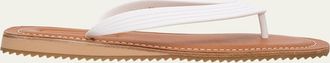 Miu Miu Logo Flat Thong Sandals