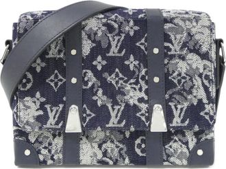 Louis Vuitton Blue Monogram Monogram Canvas Shoulder Bag (Pre-Owned)