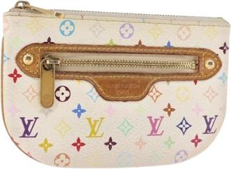 Louis Vuitton Pre-owned Mini Bags, female, White, Size: ONE SIZE Pre-owned Canvas Pouch