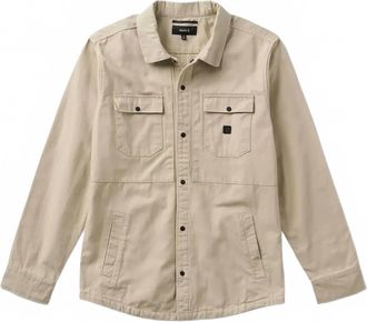 Roark Mens Hebrides Unlined Shirt Jacket In Fossil