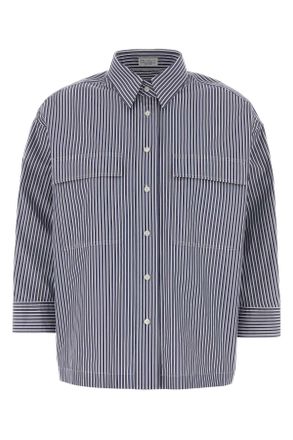 Brunello Cucinelli Brunello Cucinelli Embroidered Poplin Shirt