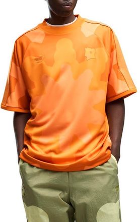 Puma x C&ocirc;te dIvoire x Salehe Bembury King Jersey in Dark Poppy at Nordstrom, Size Xx-Large