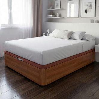 BeZen Canap&eacute; madera alta resistencia cerezo - - con montaje 90x200 cm