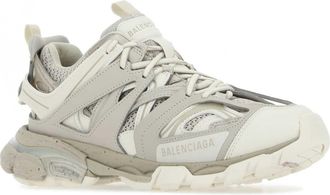 Balenciaga Womens Dove Grey Synthetic Leather And Fabric Sneakers 9697