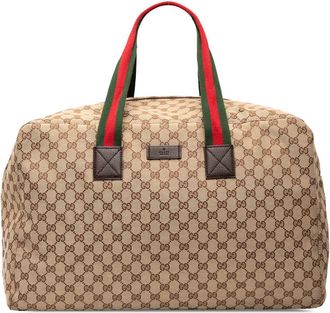 Gucci Pre-owned Gucci GG Canvas Web Travel Bag Ladies GOF1WTAX0TZRB4ZP