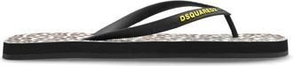 Dsquared2 Flip-flops met logo - Heren - Slippers - Zwart - 45 EU - Schoenen