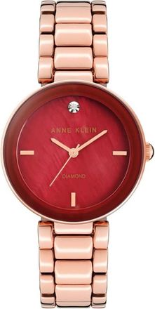 Anne Klein Womens Ceramic Red Dial Watch