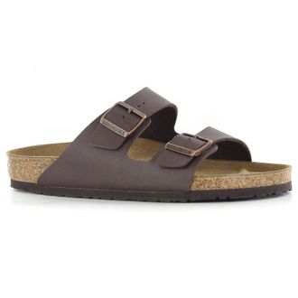 Birkenstock Arizona Synthetic Mens Slides Sandals - Dark Brown - Size:UK 10