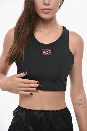 Armani EMPORIO Crop Top With Embossed Logo size Xl