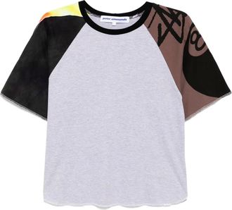 Stain Shade T-shirt con design a inserti - Grigio
