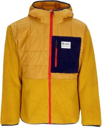 Cotopaxi Hybride Sherpa Hoodie Jas - Heren - Windbreakers - Geel - L - Polyester - Fitness