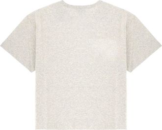 A.P.C. Womens T-Shirt With Logo Grey Cotton Biological T-Shirts And Polos