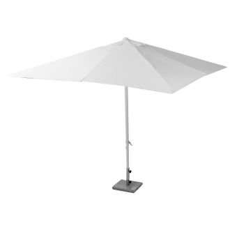 Vacchetti Sombrilla De Jard&iacute;n Poste Central Blanco 2x3 M H 2,43 M En Aluminio Mod. Michigan