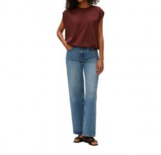 Michael Stars Luca Bubble Crew Neck Tee In Espresso