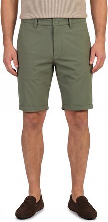 N-Z-A- NEW ZEALAND AUCKLAND Donkergroene korte broek New Zealand van polyamide met omslag
