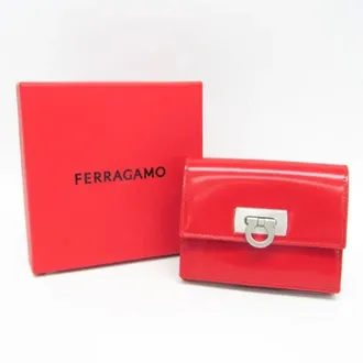 Ferragamo Pre-owned Wallets, female, Red, Size: ONE SIZE Pre-owned Wallet