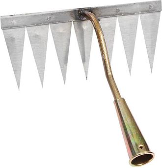 OEM Excavadora De Acero Endurecido, Herramienta Port&aacute;til Para Deshierbar, Herramienta De Jardiner&iacute;a, Rastrillo Para Deshierbar, Hoja De Cobre De 7 Dientes