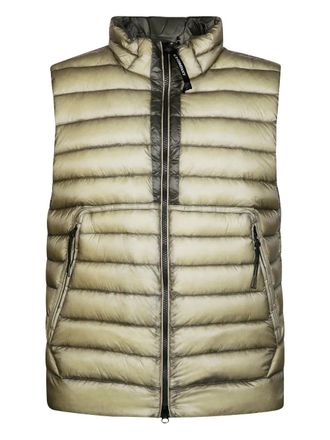 C.P. Company D.D. Shell down gilet - men - Polyamide/Polyamide/Duck Down/Feather - M - Green