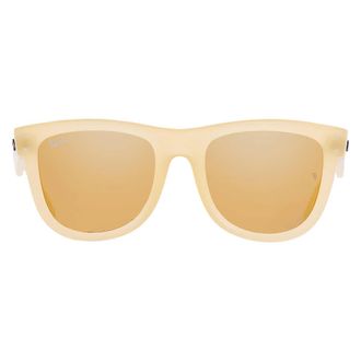 Ray-Ban WAYFARER REVERSE Brown Mirrored Gold Square Mens Sunglasses RBR0502S 68215A 53