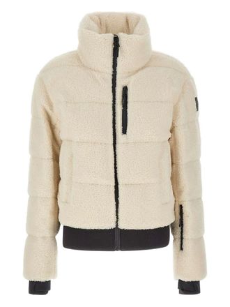 Mackage Anaya ribbed jacket - women - Polyester/Nylon/Duck Down/Feather - S - Neutrals