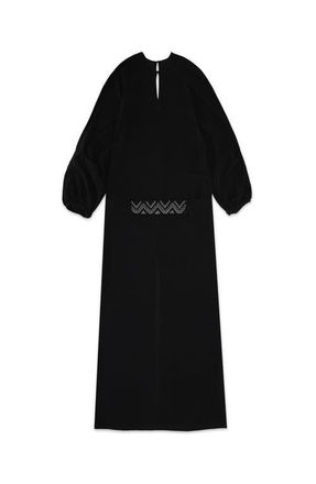 Fortela Vintage Silk Maxi Dress in Black at Nordstrom, Size 40 Eu