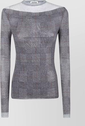 Jean Paul Gaultier printed mesh blouse