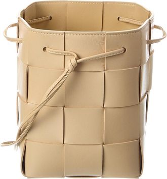 Bottega Veneta Cassette Intrecciato Leather Bucket Bag