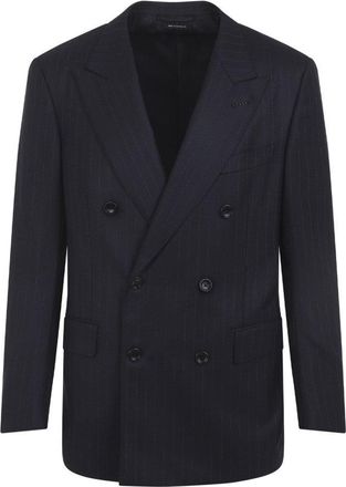 Tom Ford Navy Blue Wool Jacket
