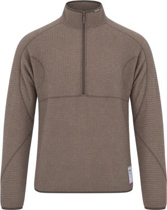 SATISFY Falcon Fuzzfleece Ad Grid Textured Fleece Pullover