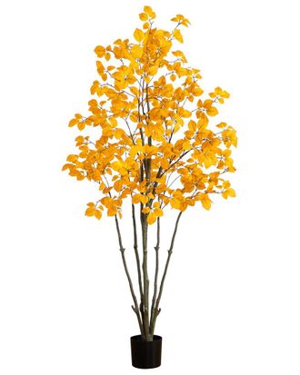 Nearly Natural 6Ft Autumn Oyama Magnolia Artificial Fall Tree