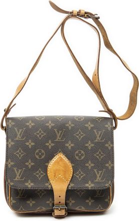 Louis Vuitton Pre-owned Womens Cartouchiere MM Shoulder Bag - Brown - One Size