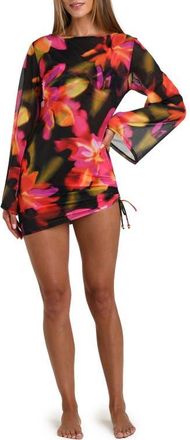 Sunshine 79 Floressence Cover-Up Tunic in Black Multi at Nordstrom, Size X-Large