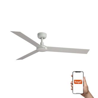 Netlighting Cruiser XL 3 Blade Ceiling Fan Matt White Tuya Smart System