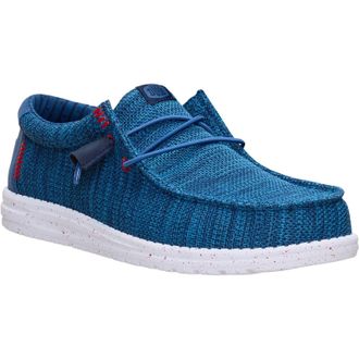 HeyDude Wally Stretch Sox Polyester Heren Ensign Blauw/Multi Instappers