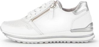 Gabor Turin Sneaker - Dames - Sneakers - Wit - 37 1/2 EU - Leer - Schoenen