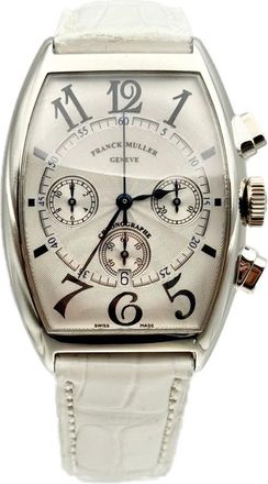 Franck Muller Cintree Curvex Chronograph Automatic Silver Dial Ladies Watch 6850 CC AT-WHT