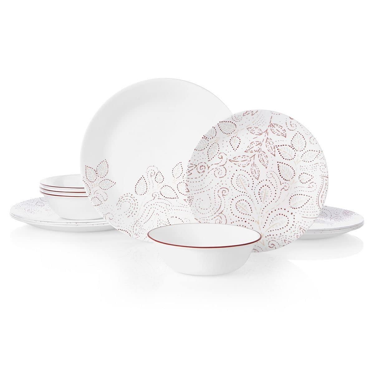 Corelle Suppenschüsseln, 3er Set – Spülmaschinenfest, Bruchsicher, Landhausstil