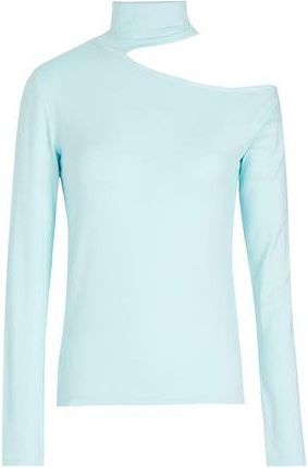 8 by YOOX VISCOSE CUT-OUT L/SLEEVE TOP