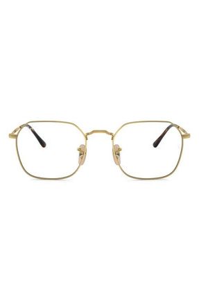 Ray-Ban Jim 53mm Irregular Optical Glasses in Gold Flash at Nordstrom