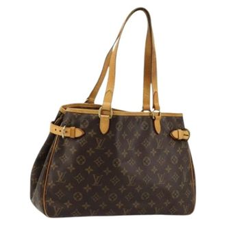 Louis Vuitton Pre-owned Handbags, female, Brown, Size: ONE SIZE Pre-owned Monogram Canvas Tote Bag