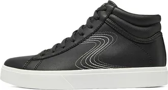 Skechers (WMNS) Skechers Casual High Top Shoes Black White 185007-BKW