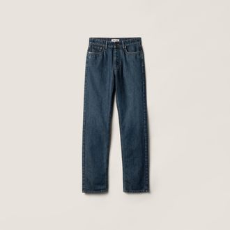 Miu Miu Five-pocket denim jeans
