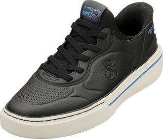 Skechers Mens Snoop One Next Episode Slip-On Sneakers, Black Duraleather / Blue Trim, 9.5 UK