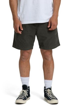 Billabong Larry Layback Cotton Corduroy Shorts in Dark Gray at Nordstrom, Size X-Large