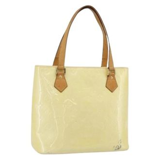 Louis Vuitton Pre-owned Tote Bags, female, Beige, Size: ONE SIZE Pre-owned Vintage Patent Leather Tote Bag