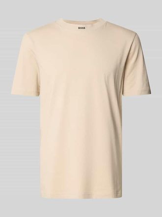 HUGO BOSS T-Shirt mit Label-Print in Beige, Gr&ouml;&szlig;e XXL