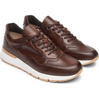 Nero Giardini Low Top Sneaker in Chocolate at Nordstrom, Size 11-11.5Us