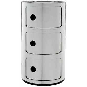 Kartell Componibili mobile di stoccaggio modulare in cromo