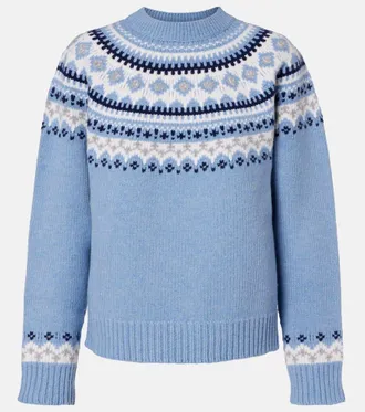 Miu Miu Fair Isle virgin wool jacquard sweater